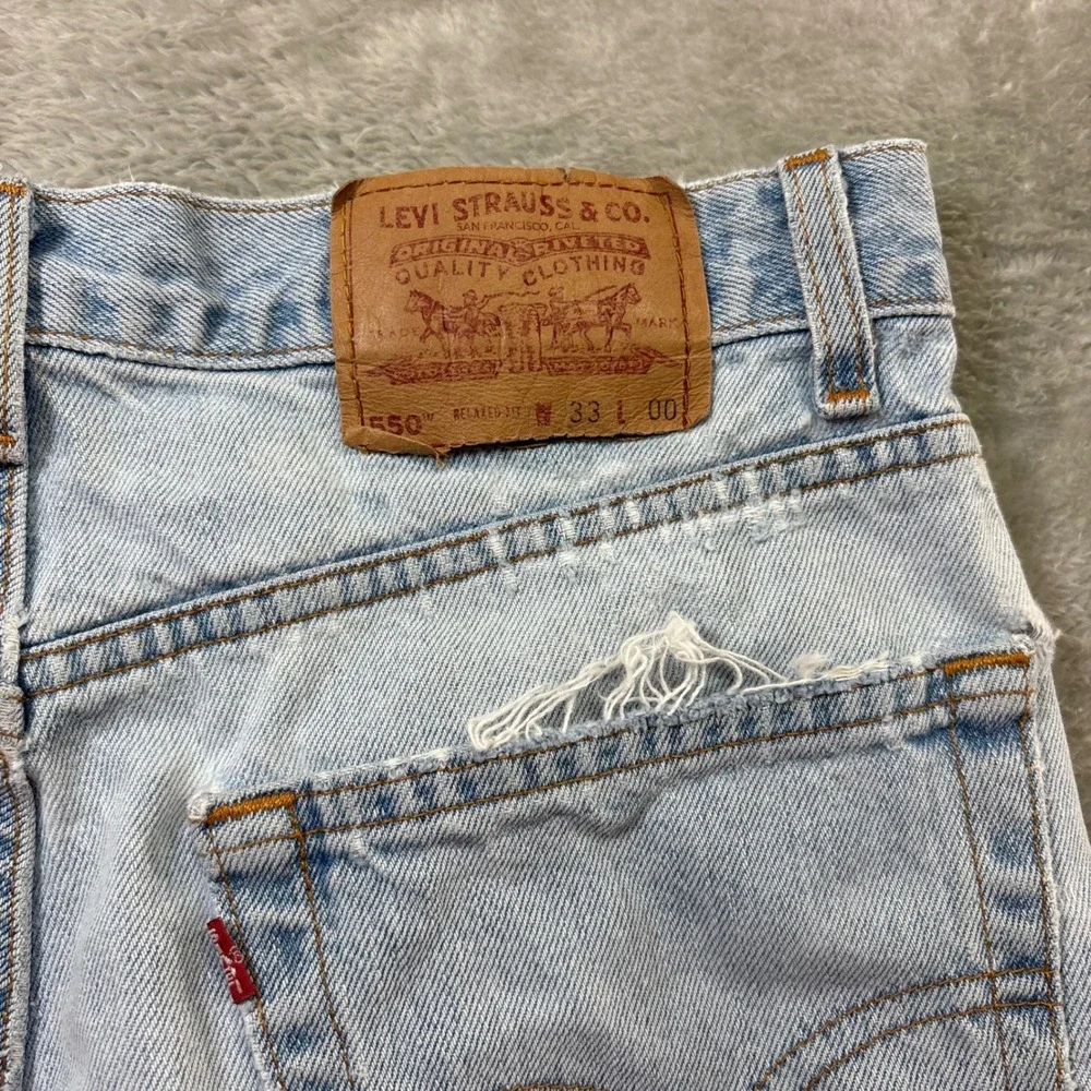 Levi's Light Wash Denim Jean Shorts